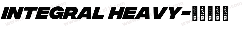 integral heavy字体转换